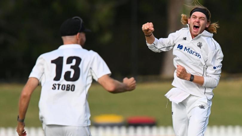 Corey Rocchiccioli was Western Australia's spin hero in the Sheffield Shield win over Tasmania. (Morgan Hancock/AAP PHOTOS)