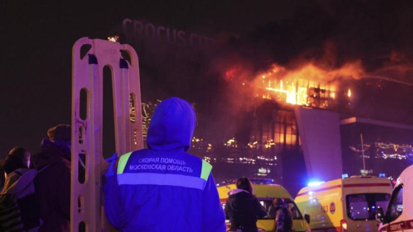 The fire at Crocus City Hall near Moscow