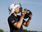 Peter Malnati celebrates winning the Valspar Championship for his first title in nine years.