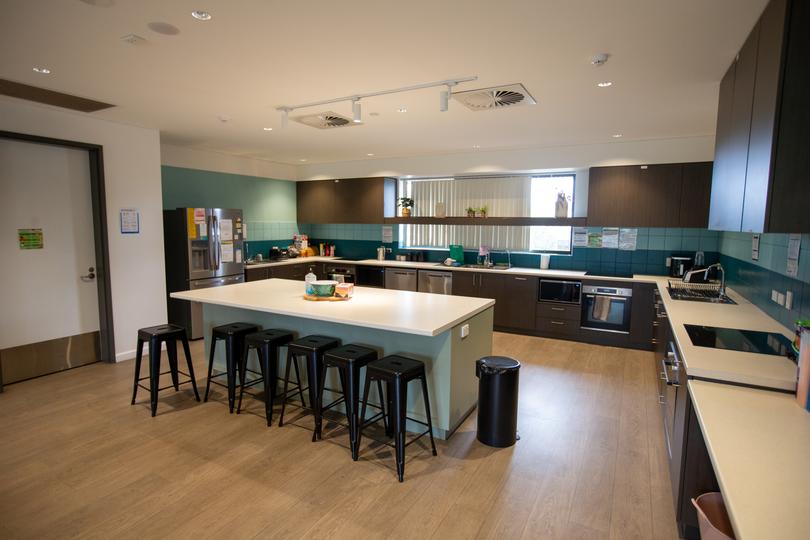 A shared kitchen space at Kalgoorlie Step Up/Step Down.