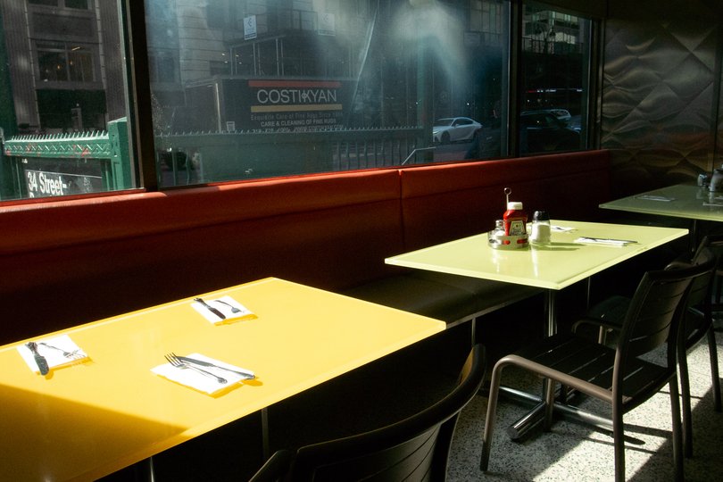 The Tick Tock Diner, a 24-hour restaurant connected to the New Yorker Hotel, in Midtown Manhattan.