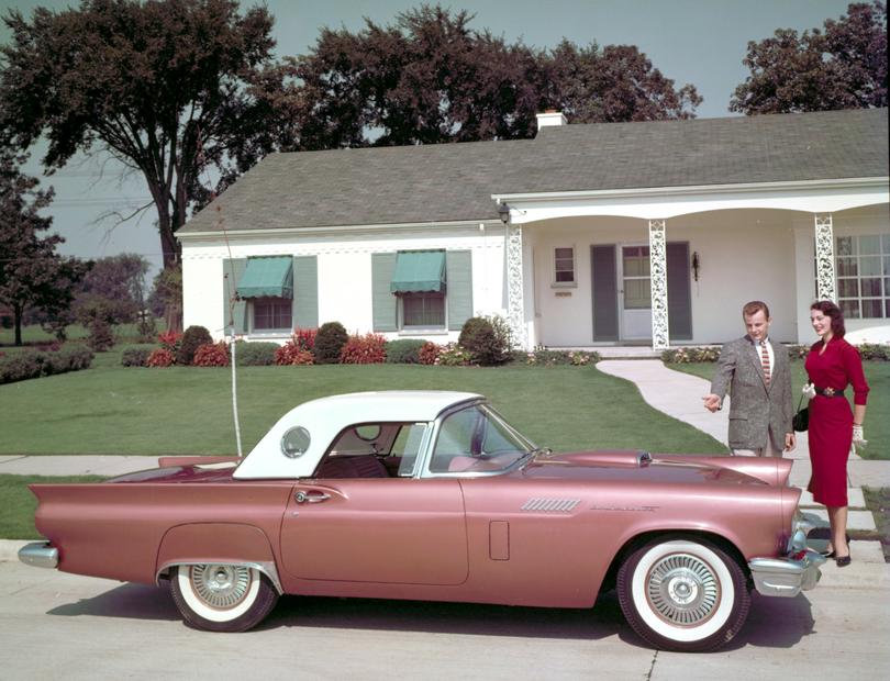 1957 Ford Thunderbird.
Caption: Much of the marketing for the 1957 Ford Thunderbird was directed at women, but with a twist.    

for Idle Torque