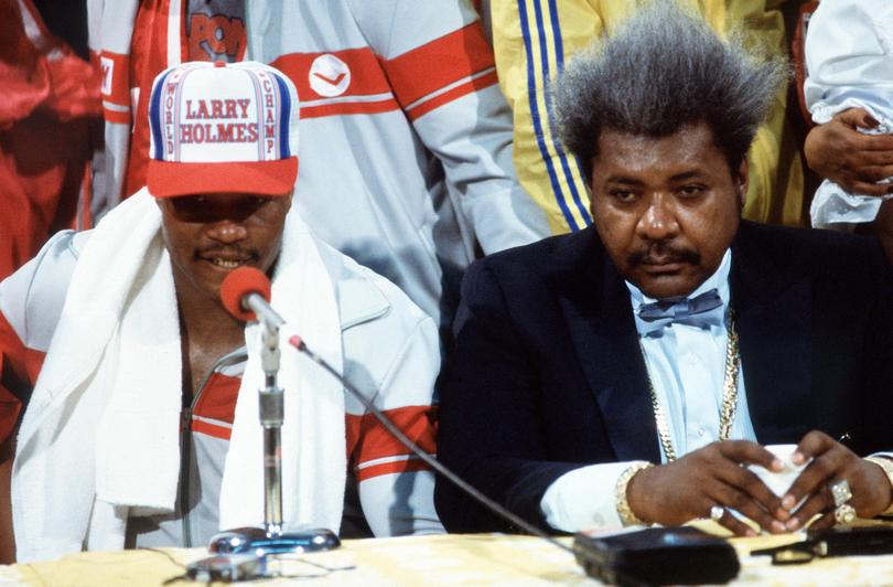 Larry Holmes with Don King in 1983.