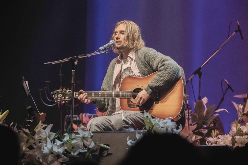 Come As You Are: Unplugged & Beyond. Pictured is Justin Burford as Kurt Cobain.