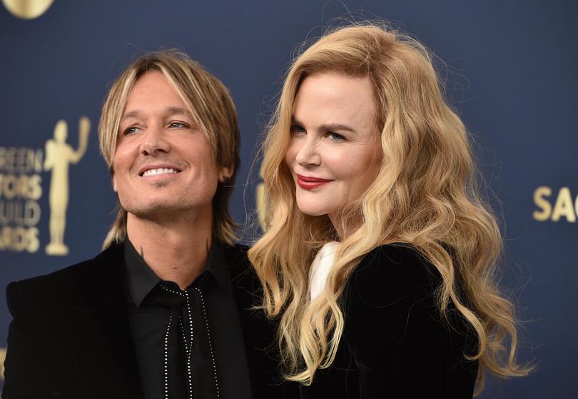 Keith Urban and Nicole Kidman at the 2022 Screen Actors Guild Awards.  