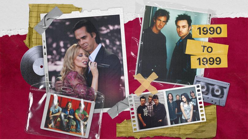 The best Australian songs from 1990-99 have been revealed. 