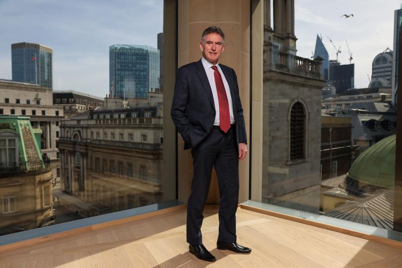 Ross McEwan, chief executive officer of National Australia Bank Ltd. (NAB), following a Bloomberg Television interview in London, UK, on Friday, June, 17, 2022. The UK just needs to get back into the marketplace again, McEwan said during the interview. Photographer: Hollie Adams/Bloomberg