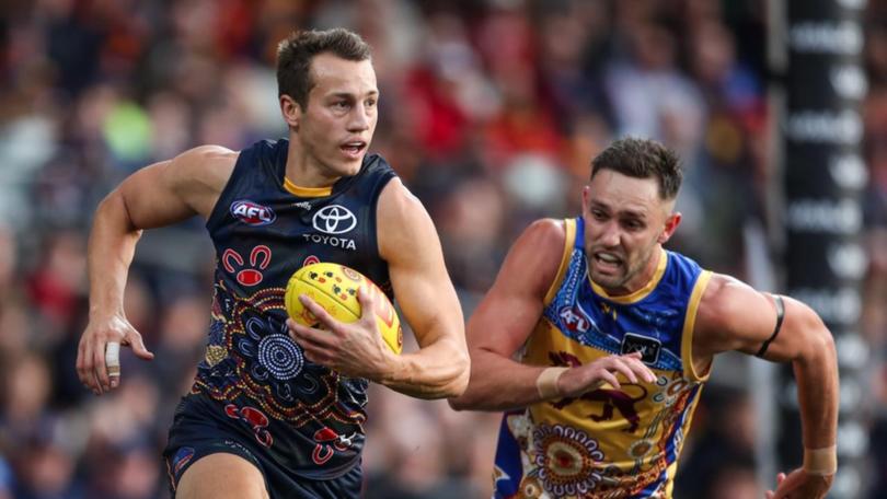 Crows recruit Tom Doedee's debut for the Brisbane Lions has been stymied by a third ACL injury. (Matt Turner/AAP PHOTOS)