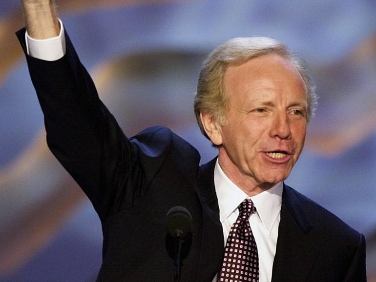 Joe Lieberman during his stint as Democrat Party vice-presidential nominee in 2000.