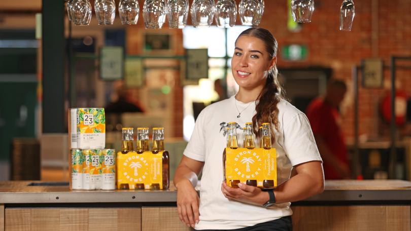 Dan Murphy’s team member Jade Nadilo with some of the more popular drinks.