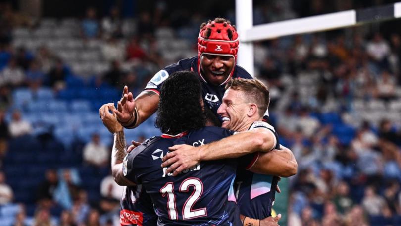 Beleaguered Melbourne have boosted their Super Rugby finals hopes with a six-point win over NSW. (James Gourley/AAP PHOTOS)