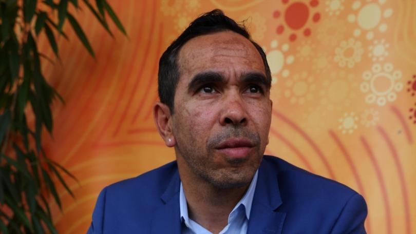 AFL legend Eddie Betts has vowed to keep calling out racial abuse. (Con Chronis/AAP PHOTOS)