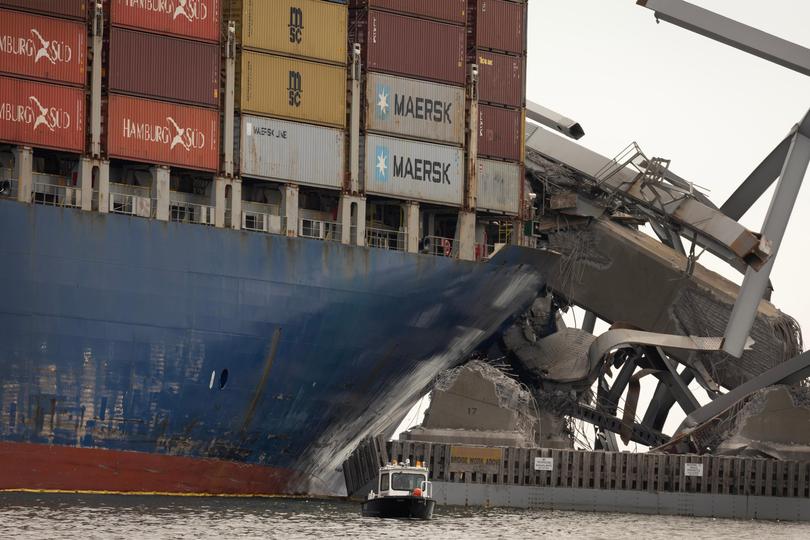 The collapsed Baltimore bridge’s steel superstructure will be cut into a piece that can be lifted by crane onto a barge.