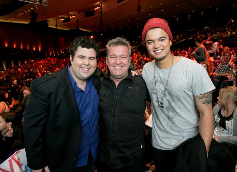 Telethon
Courtney Murphy, Jimmy Barnes and Guy Sebastian
Picture: Sandie Bertrand / The West Australian 4 Octoberr 2009   ***  ***