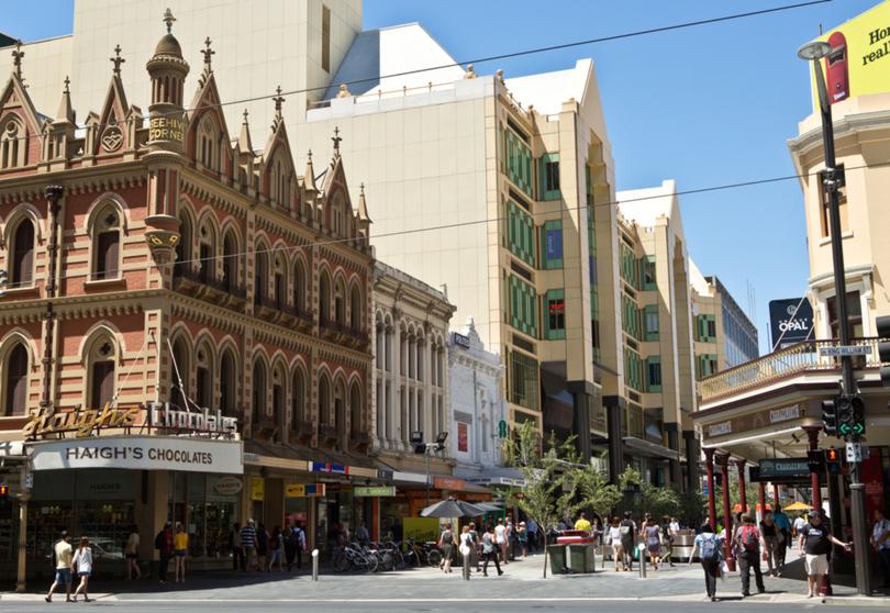 Rundle Mall in Adelaide, South Australia