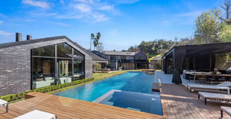 The cabana overlooks the 20-metre swimming pool.