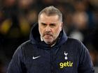 Ange Postecoglou looks on during the Premier League match between West Ham United and Tottenham Hotspur.