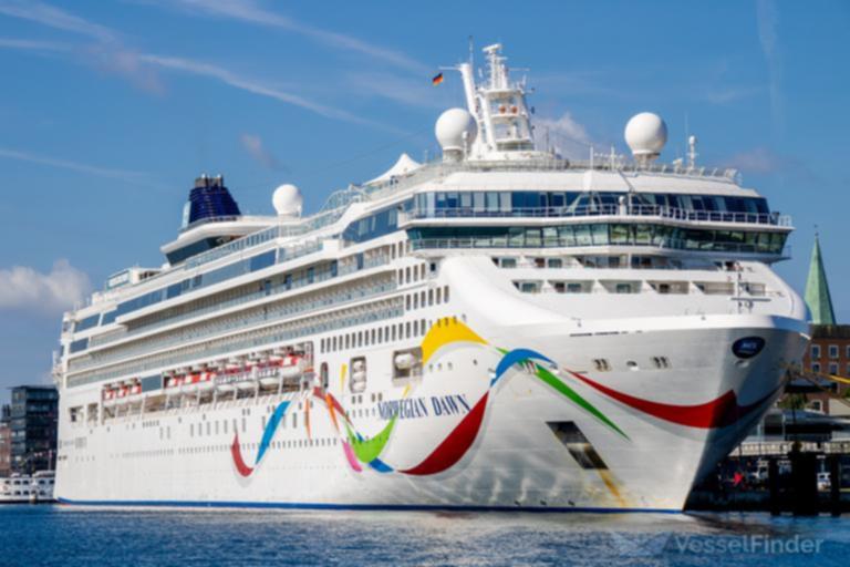 The passengers were refused permission to reboard Norwegian Dawn after they arrived back late from a day trip.