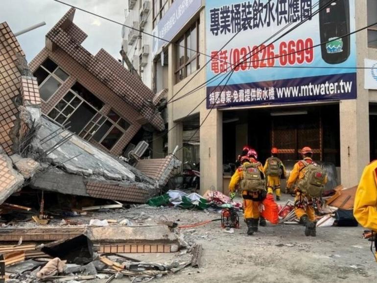  7.5 magnitude earthquake in Taiwan
