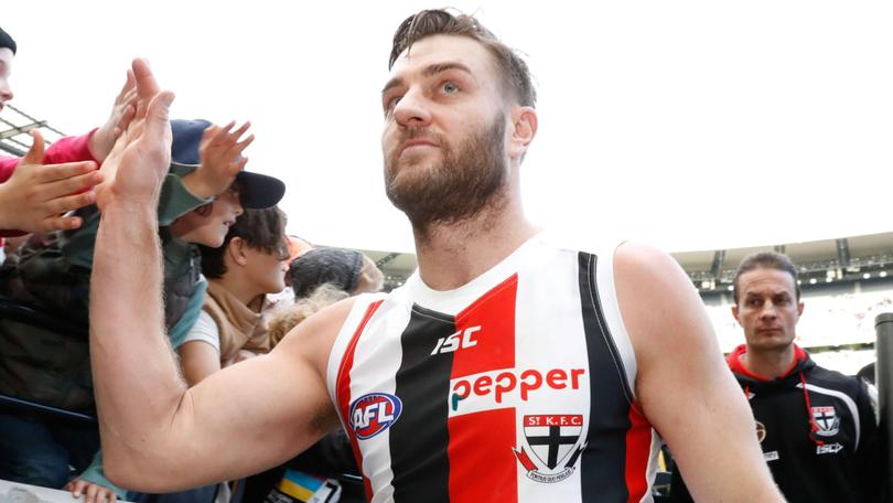 Retired St Kilda player Sam Fisher has formally pleaded guilty to charges of trafficking drugs.