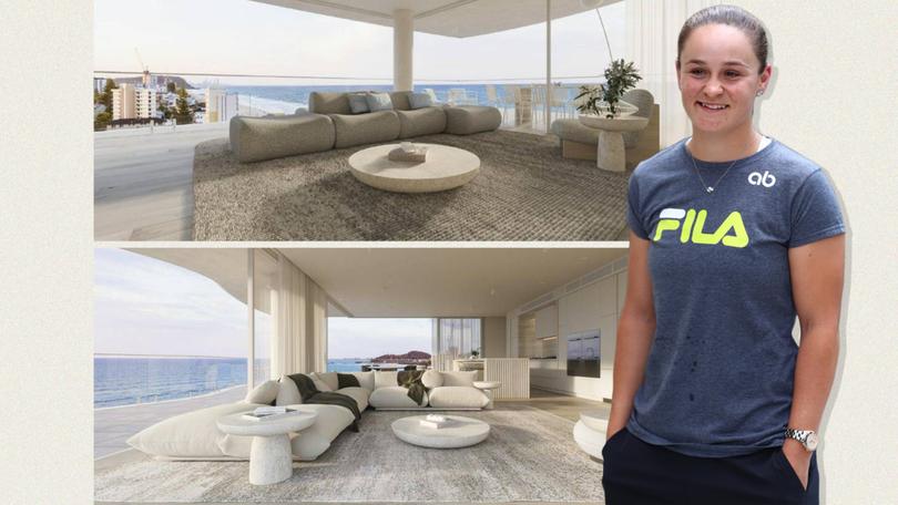 
Ash Barty has reportedly splashed $4 million on a home in the 12-storey Kloud complex in the suburb of Palm Beach.