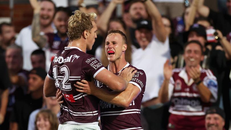 Daly Cherry-Evans starred in Manly’s upset win which was also his record-breaking 310th match for the Sea Eagles