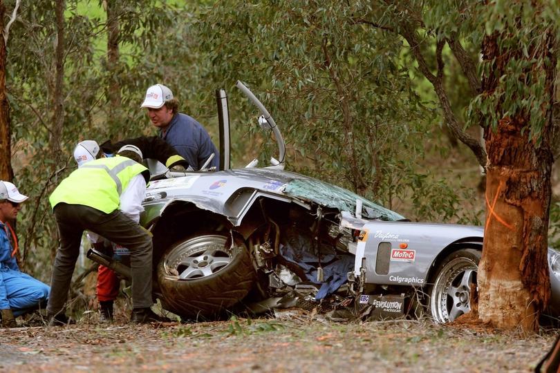 The horror crash that killed Peter Brock.