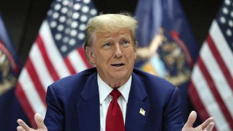 Being jailed for violating a gag order would be a 'great honour', says ex president Donald Trump. (AP PHOTO)
