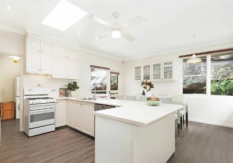 The modest kitchen inside Stefanovic's Sydney home