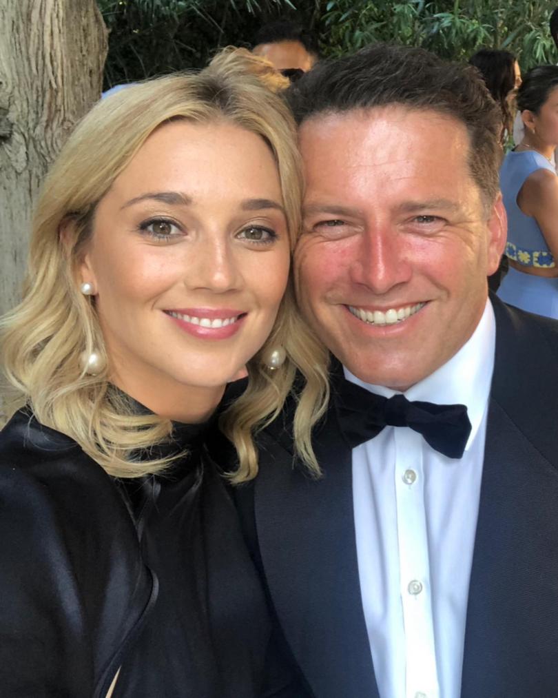 Karl Stefanovic and his wife Jasmine.