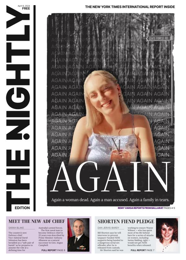 The front page of The Nightly for 09-04-2024