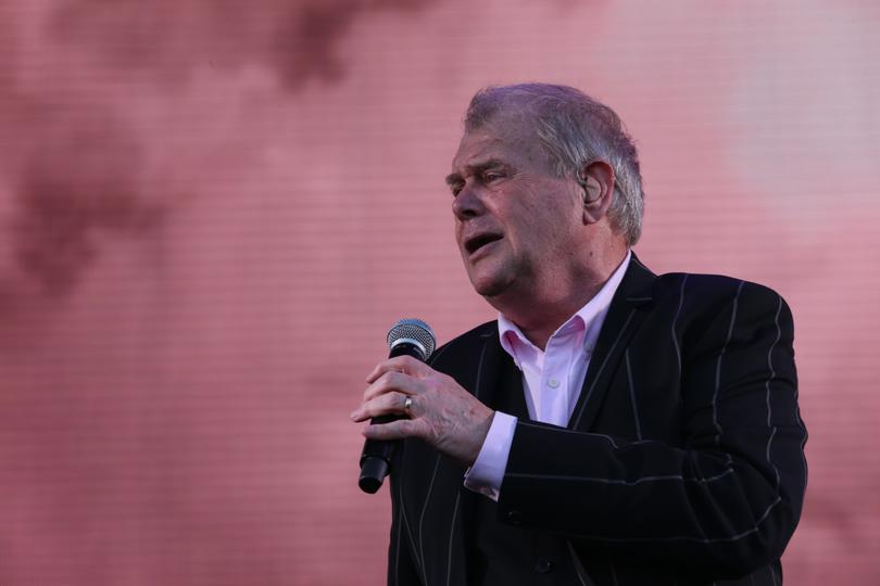 John Farnham at the Falls Festival in Fremantle, Perth.