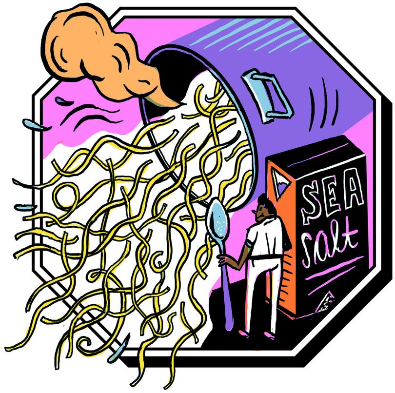 The salted water rule doesnt apply to all kinds of noodles. (Jakob Hinrichs/The New York Times)  FOR EDITORIAL USE ONLY WITH NYT STORY KITCHEN MYTHS BY JULIA MOSKIN FOR APRIL 8, 2024. ALL OTHER USE PROHIBITED. 