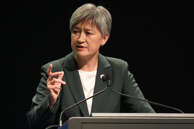 The Opposition laid into Penny Wong after she claimed Palestinian statehood was the key to ending conflict in the Middle East. 