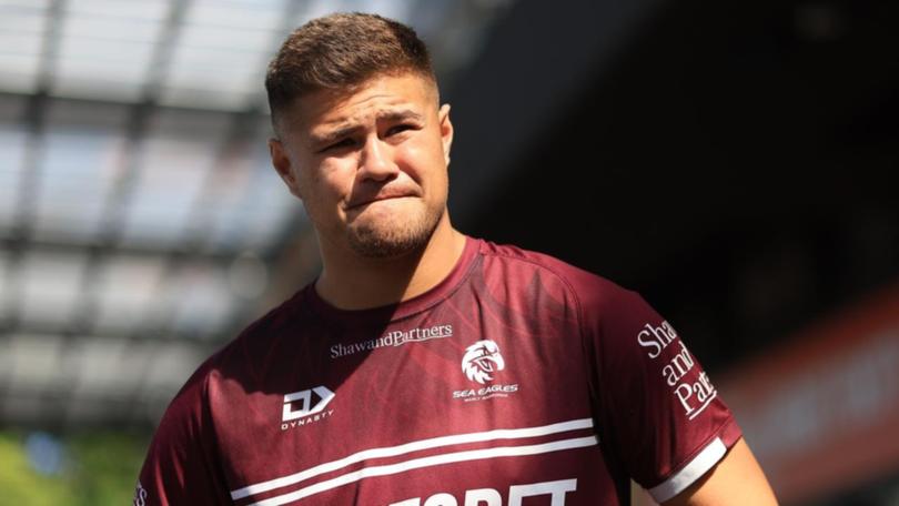 Josh Schuster's days at Manly could be numbered after being informed he can talk to other clubs. (Mark Evans/AAP PHOTOS)