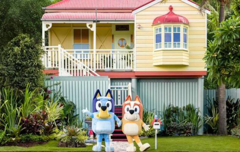 A Brisbane house was transformed to replicate the Heeler home for a competition run by Airbnb in 2022.