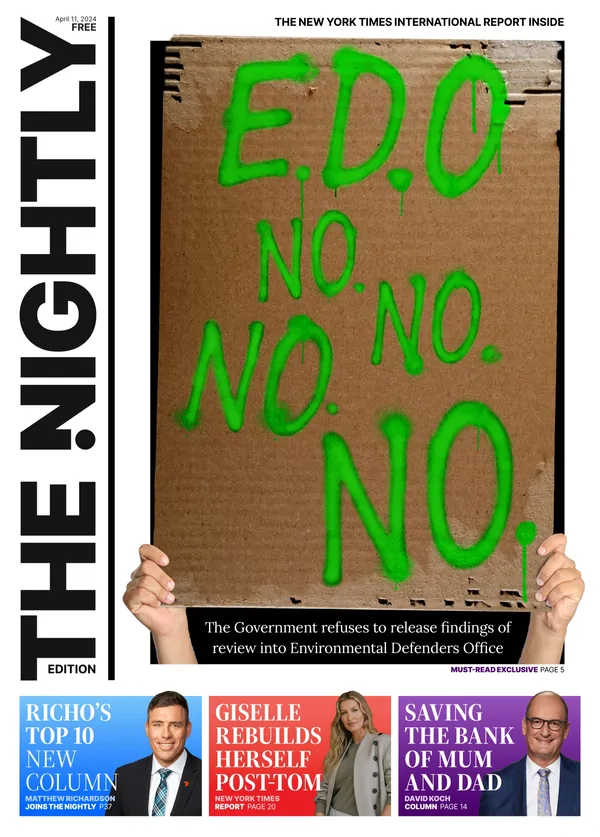 The front page of The Nightly for 11-04-2024