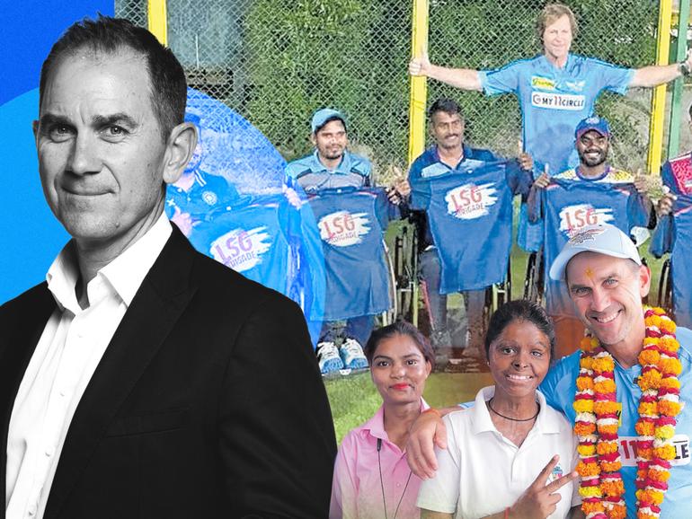 Justin Langer visited brave survivors of acid attacks in Inida this week.