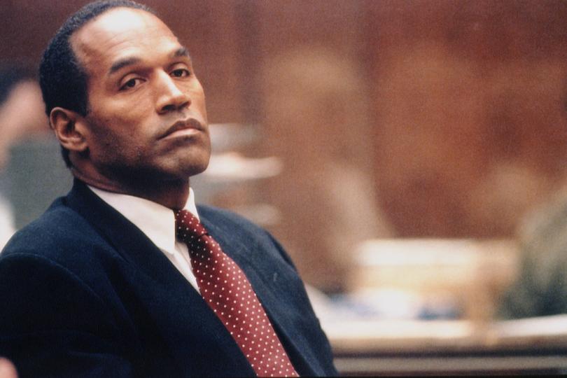 OJ Simpson during his murder trial.