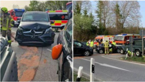 Harry Kane's children were not injured in the crash.