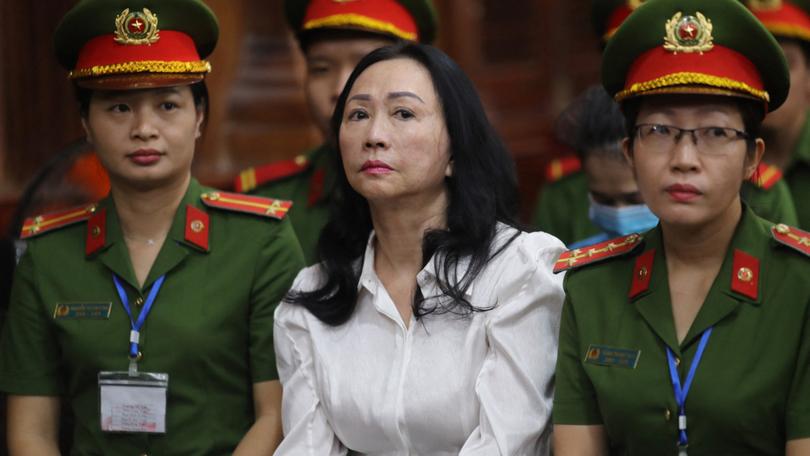 Vietnamese property tycoon Truong My Lan looks on at a court in Ho Chi Minh city as she’s sentenced to death.