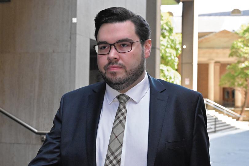 Former Liberal staffer Bruce Lehmann arrives at the Federal Court of Australia in Sydney, Friday, December 22, 2023. (AAP Image/Mick Tsikas) NO ARCHIVING