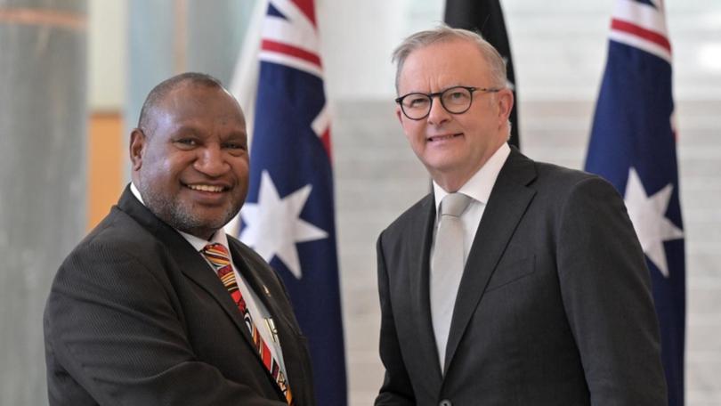 Prime Minister Anthony Albanese will walk the Kokoda Track with PNG leader James Marape. (Mick Tsikas/AAP PHOTOS)