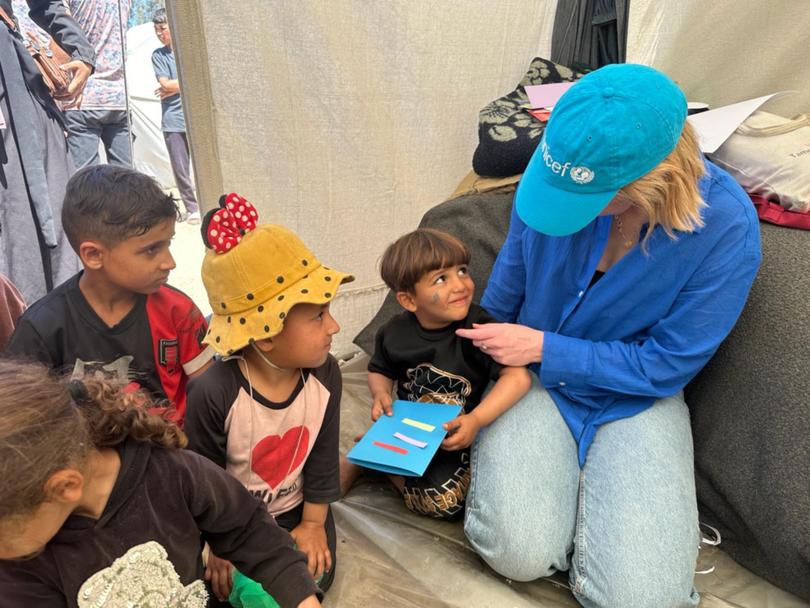 Australian aid worker Tess Ingram is on the ground in Gaza with Unicef.