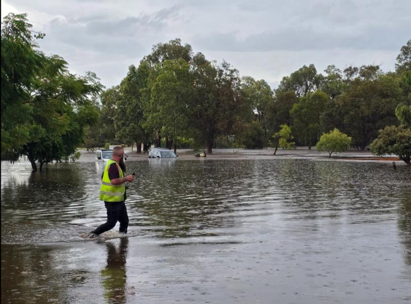 Perth weather - Riverlinks in Clarkson flooded facebook