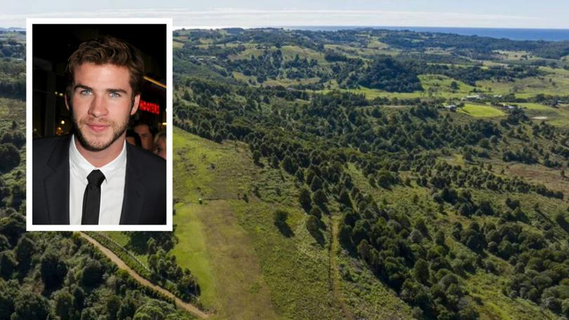 Liam Hemsworth has submitted plans to construct a sprawling estate near Byron Bay at a cost of $14.5 million.