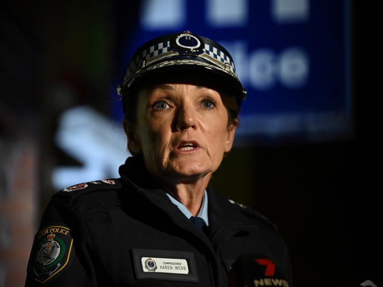 NSW Police Commissioner Karen Webb says the man who stabbed six people to death at Bondi Junction, Sydney, had no terrorist motivations. 