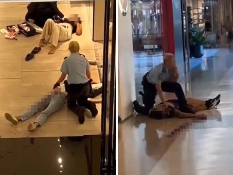 A NSW police officer has been hailed as a hero for stopping a man who stabbed five people to death at Bondi Junction Westfield.