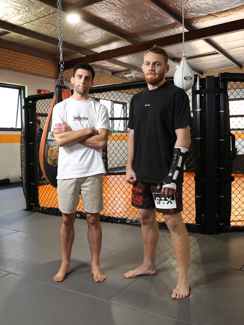 Western Australian fighters Steve Erceg and Jack Della Maddalena