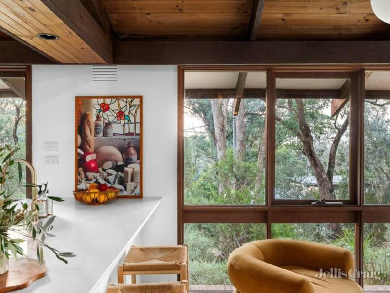 Forget Mid-Century, '70s style interiors such as in this Hurstbridge home is back in favour.